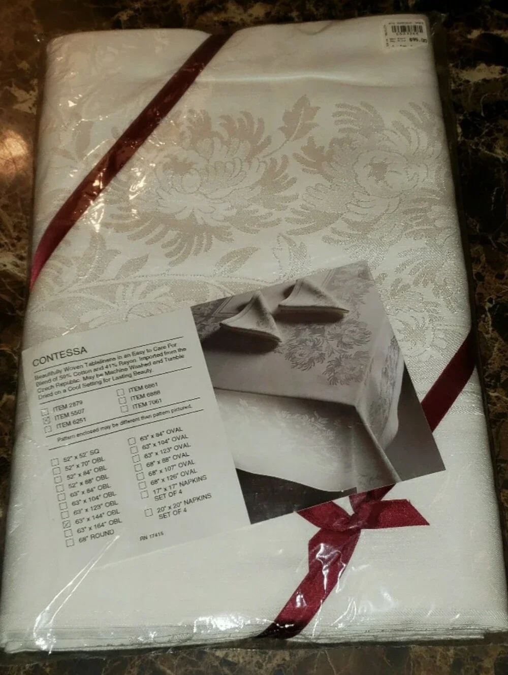Contessa Table Cloth Imported From The Czech Republic